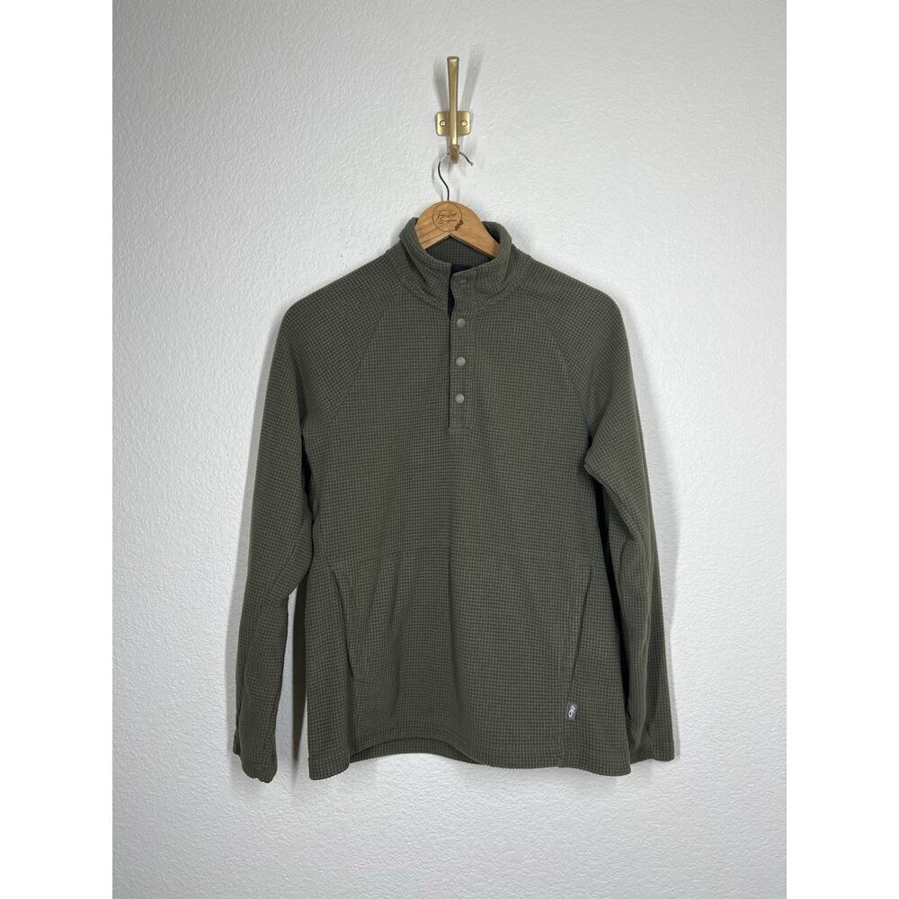 Outdoor Research Trail Mix Snap Pullover Mens Small Olive Green